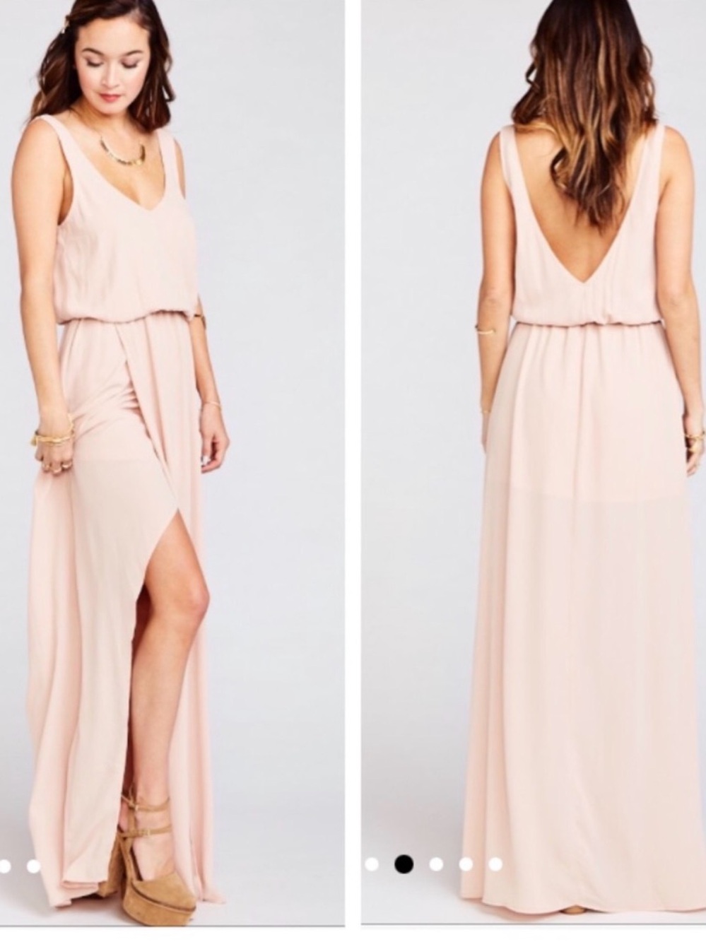 Show Me Your MuMu Dusty Pink Kendall Maxi Dress Size XXL